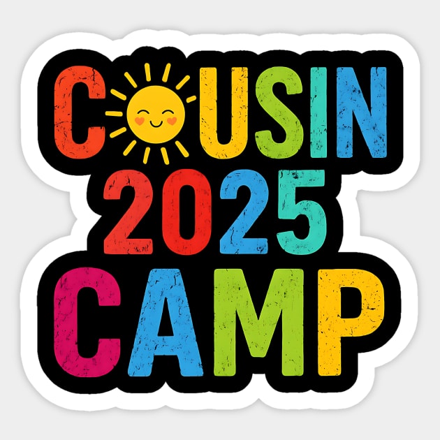 Cousin Camp 2025 Family Summer Vacation Camping Sticker by ArtistTee ⭐⭐⭐⭐⭐